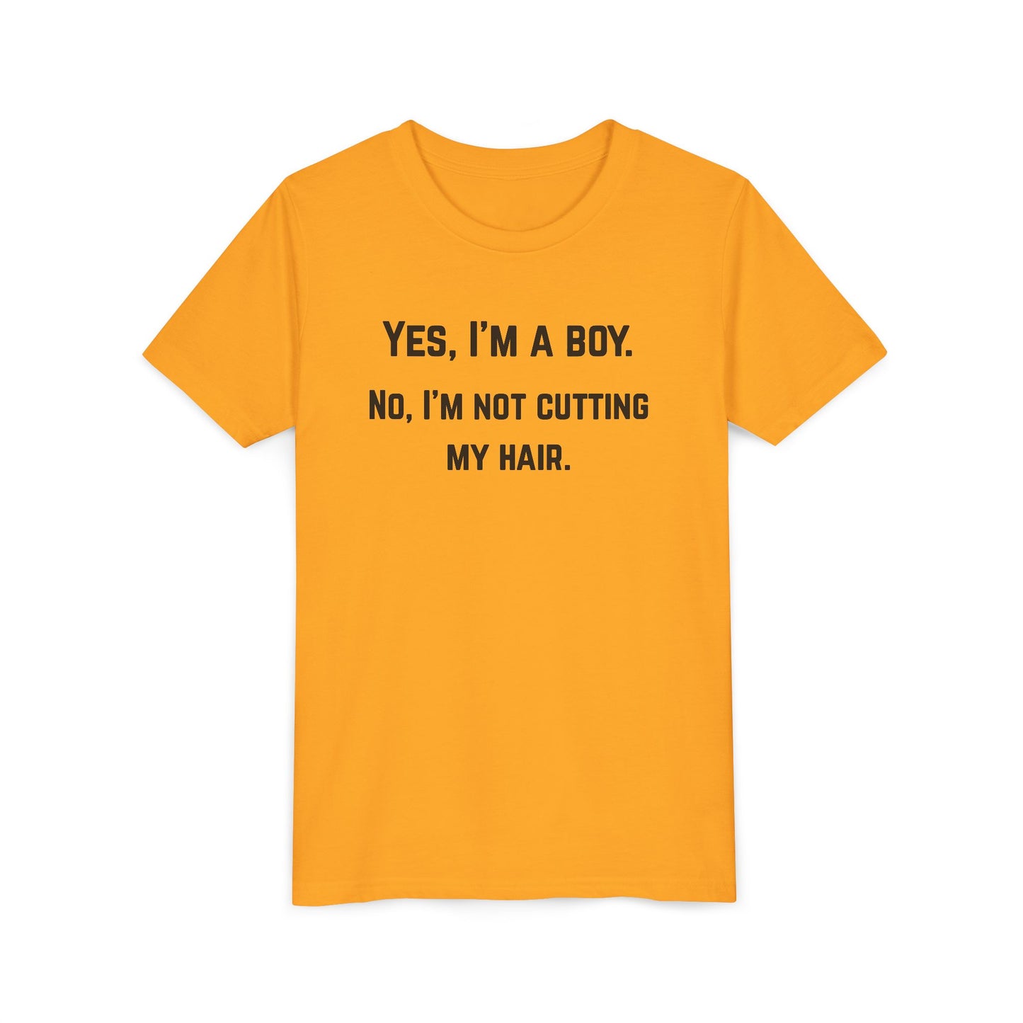 Funny Youth Short Sleeve Tee - 'Yes, I'm a Boy' Statement Shirt (The Colton)