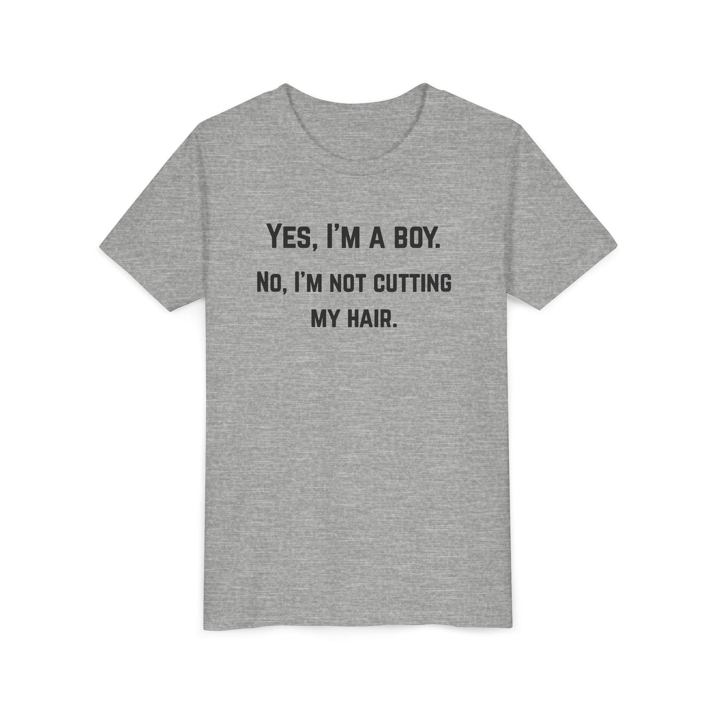 Funny Youth Short Sleeve Tee - 'Yes, I'm a Boy' Statement Shirt (The Colton)