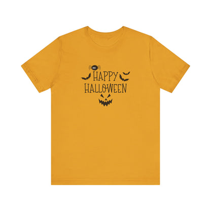 Happy Halloween Tee, Spooky T-Shirt for Fall, Halloween Party Attire, Trick or Treat Shirt, Casual Halloween Outfit