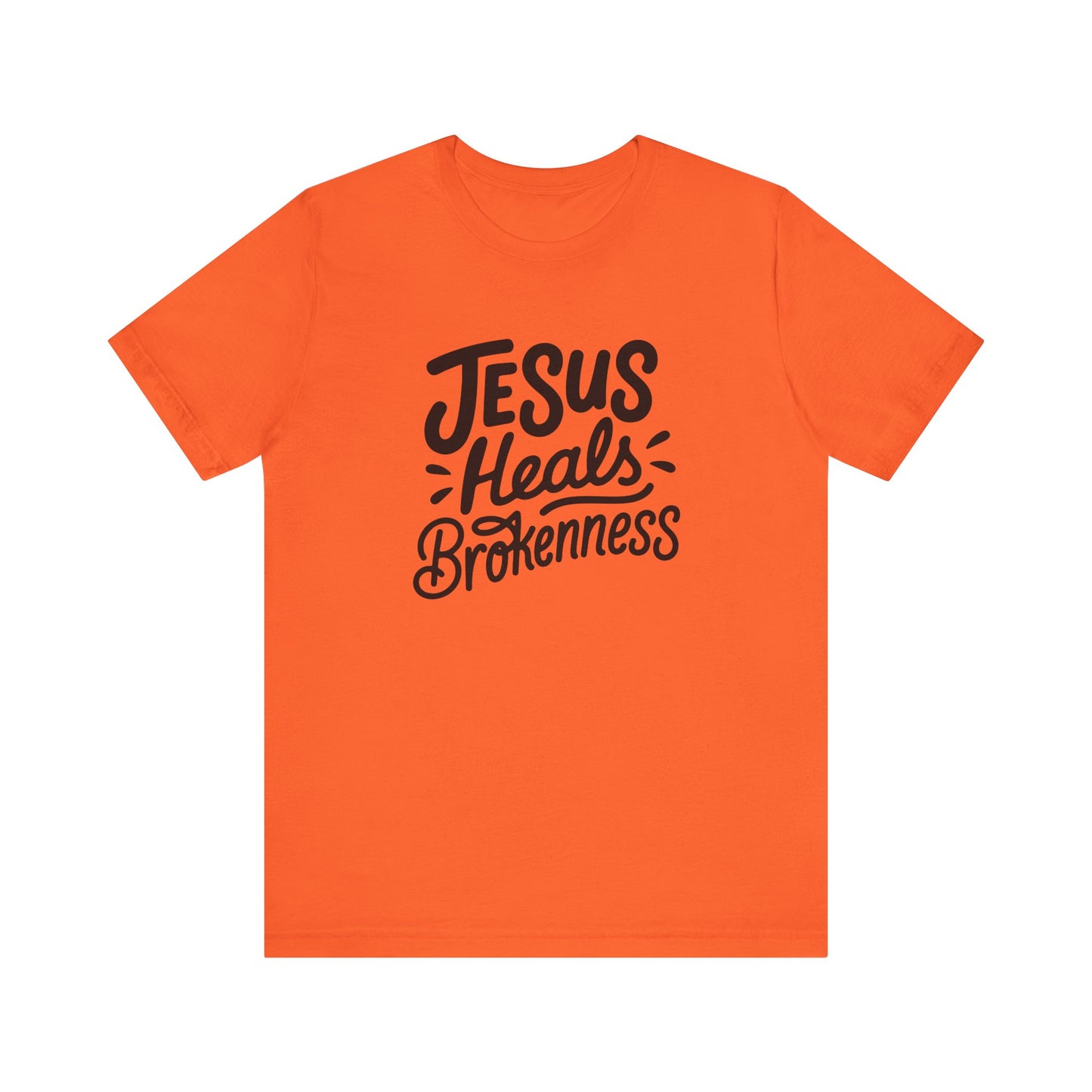 Inspirational Christian Tee - "Jesus Heals Brokenness"
