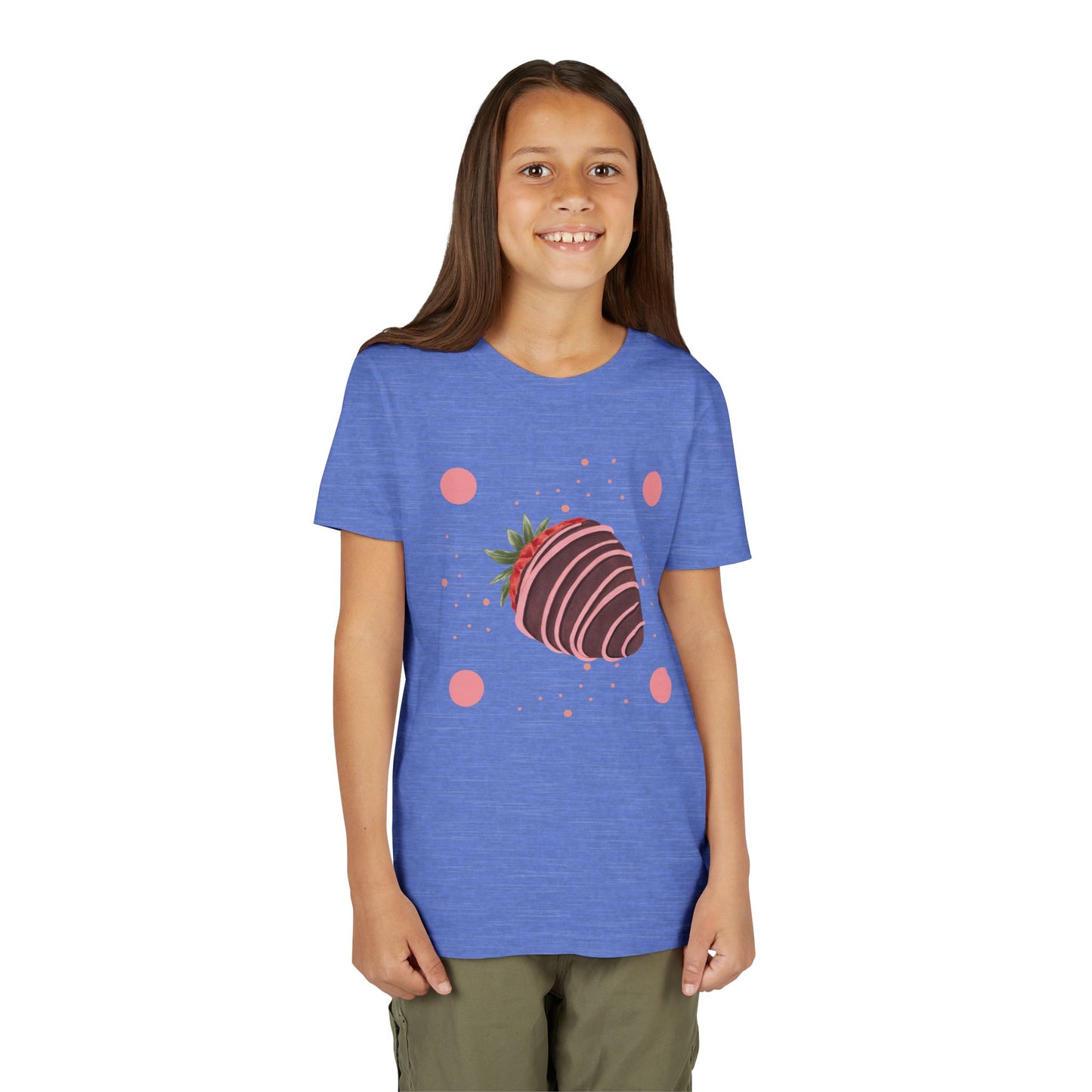 Chocolate Covered Strawberry Youth Tee - Fun & Playful Kid's Shirt for Summer (The Melanie)