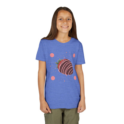 Chocolate Covered Strawberry Youth Tee - Fun & Playful Kid's Shirt for Summer (The Melanie)