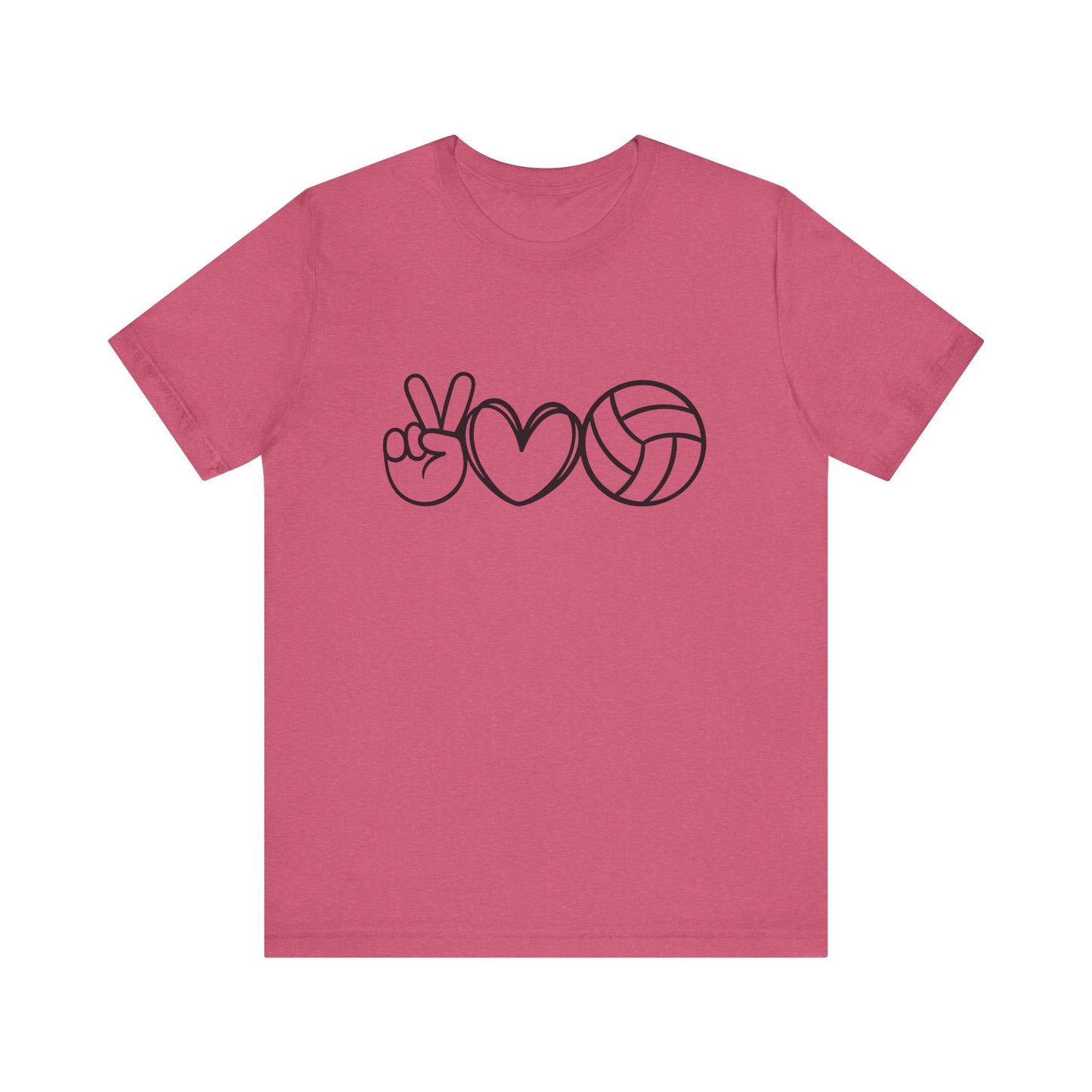 Peace Love Volleyball Unisex Jersey Tee
