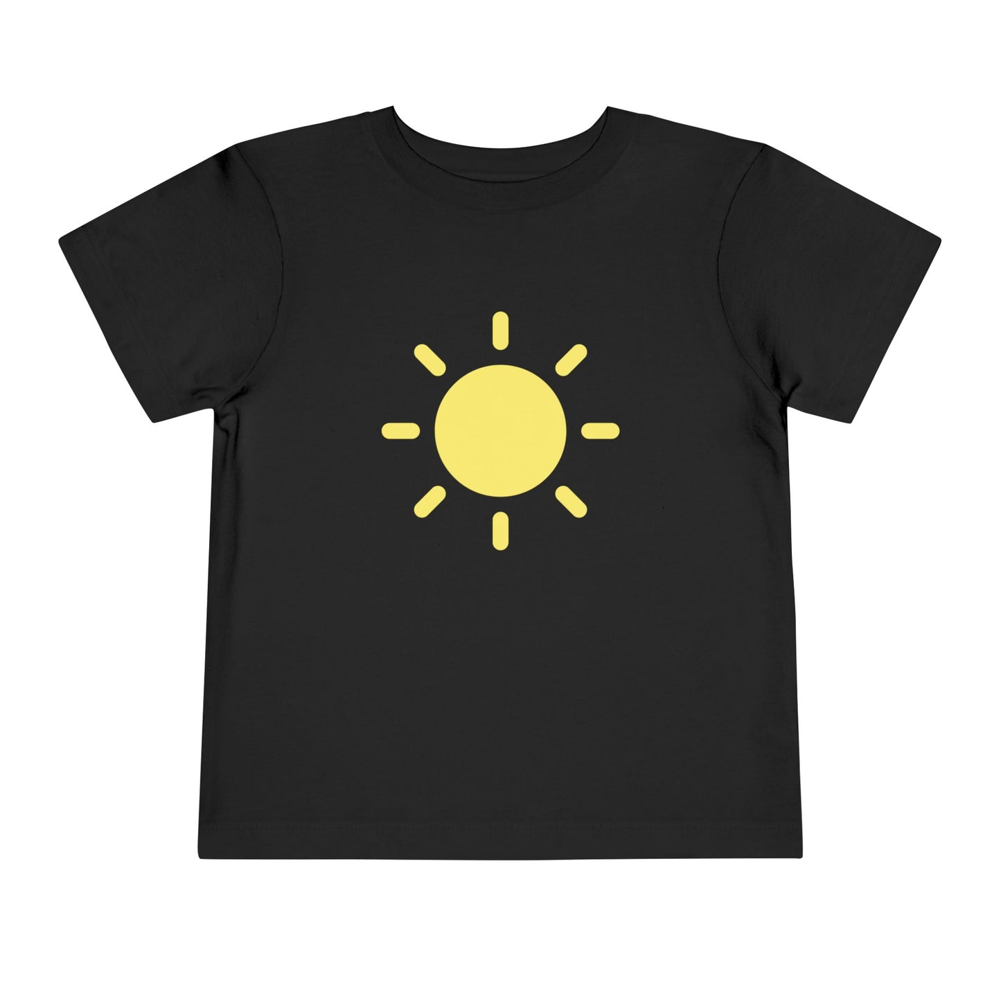 Sunny Days Toddler Short Sleeve Tee - Bright Yellow Sun Design for Playful Kids