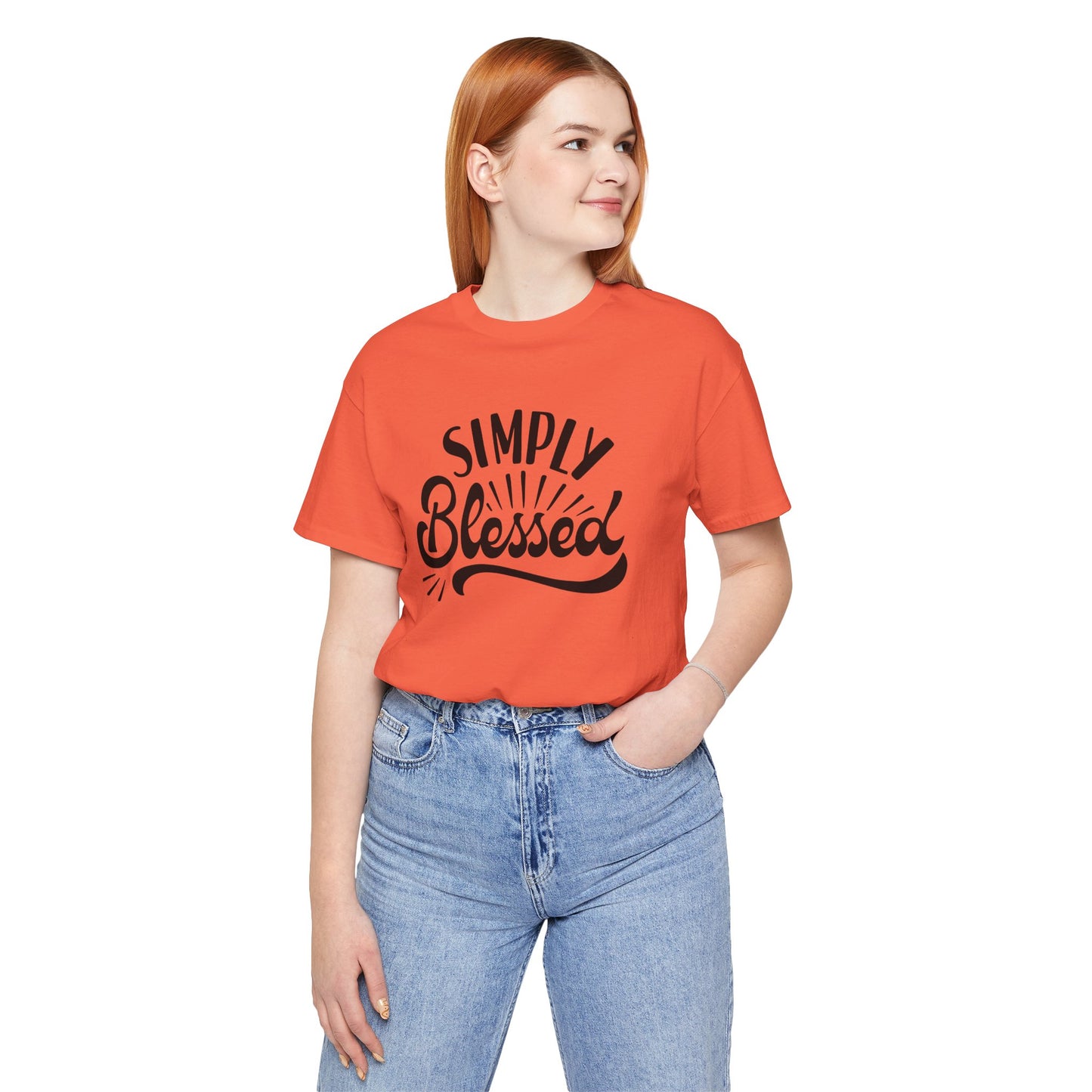 Simply Blessed Jersey Tee - Comfortable & Meaningful T-Shirt for Everyday Wear