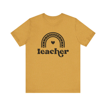 Teacher Rainbow Tee - Unisex Short Sleeve T-Shirt