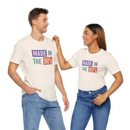 90's Nostalgia Unisex Tee - Made in the 90's Short Sleeve T-Shirt