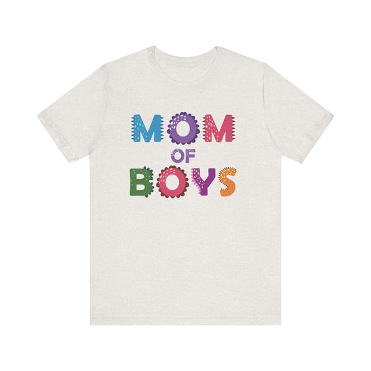 Mom of Boys T-Shirt – Fun & Colorful Tee for Proud Mothers