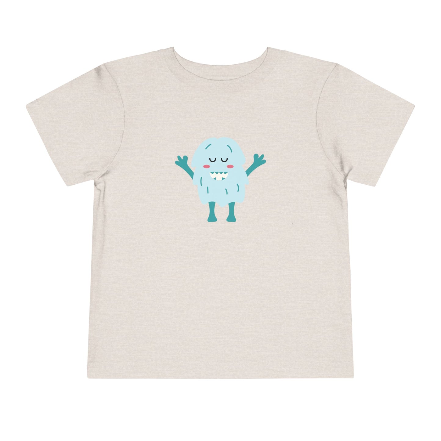 Cute Monster Toddler Short Sleeve Tee - Adorable Playful Shirt for Kids