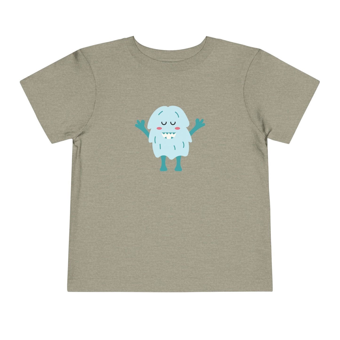 Cute Monster Toddler Short Sleeve Tee - Adorable Playful Shirt for Kids