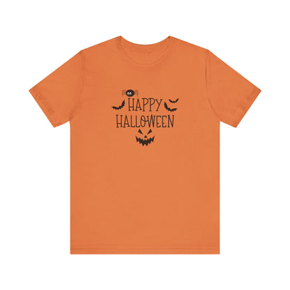 Happy Halloween Tee, Spooky T-Shirt for Fall, Halloween Party Attire, Trick or Treat Shirt, Casual Halloween Outfit