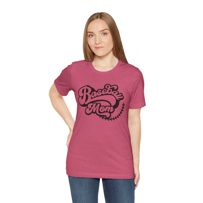 Baseball Mom Jersey Tee - Supportive & Stylish Shirt for Sports Moms