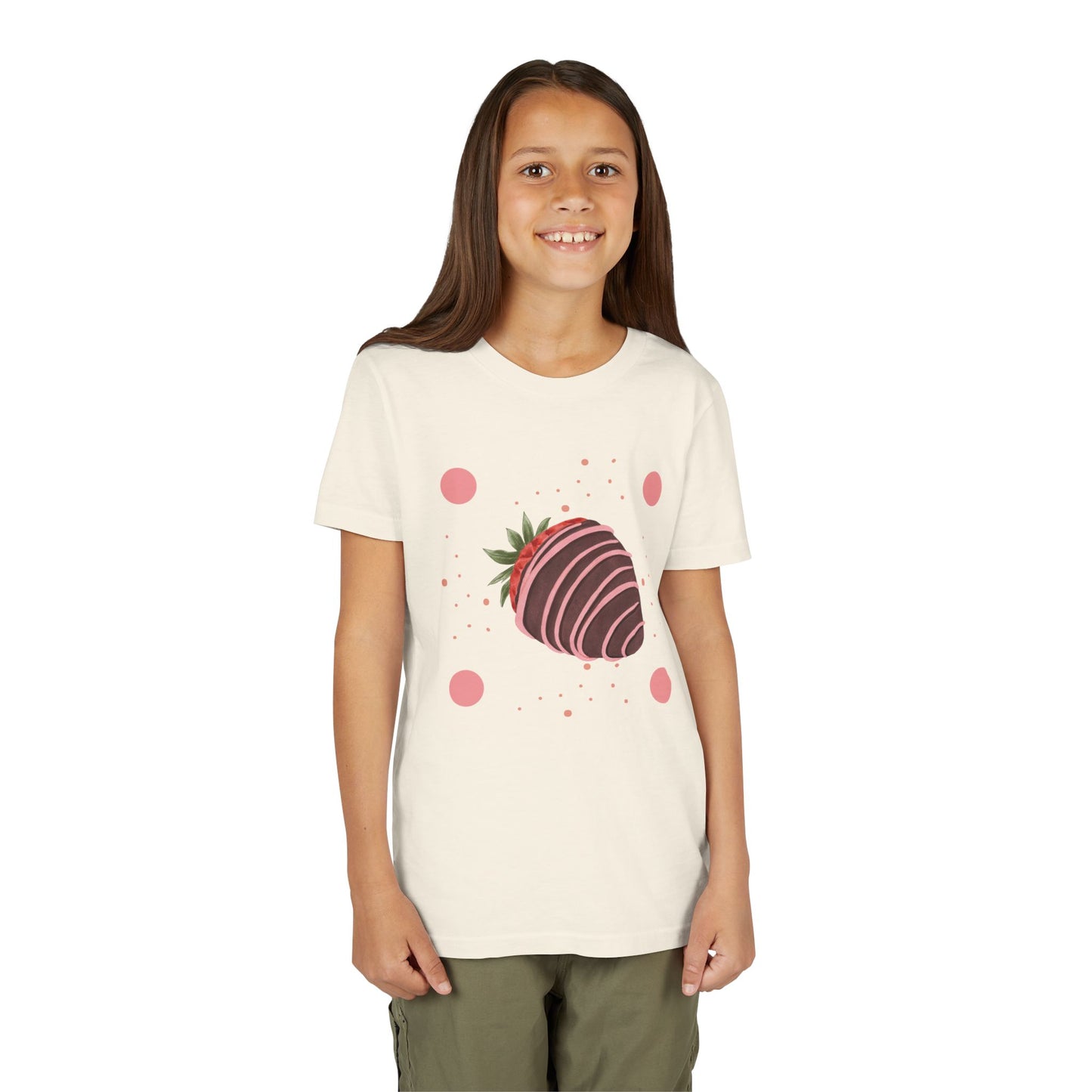 Chocolate Covered Strawberry Youth Tee - Fun & Playful Kid's Shirt for Summer (The Melanie)
