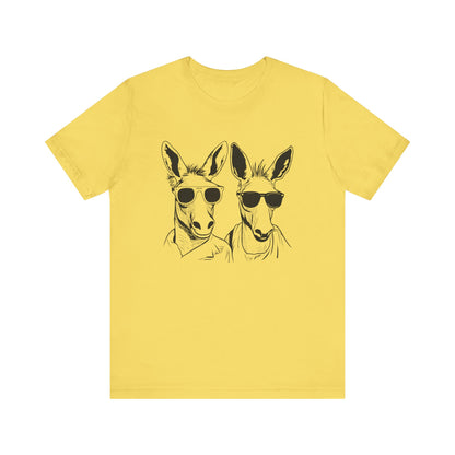 Cool Kangaroo Sunglasses Unisex Tee - Fun & Casual Style for Animal Lovers