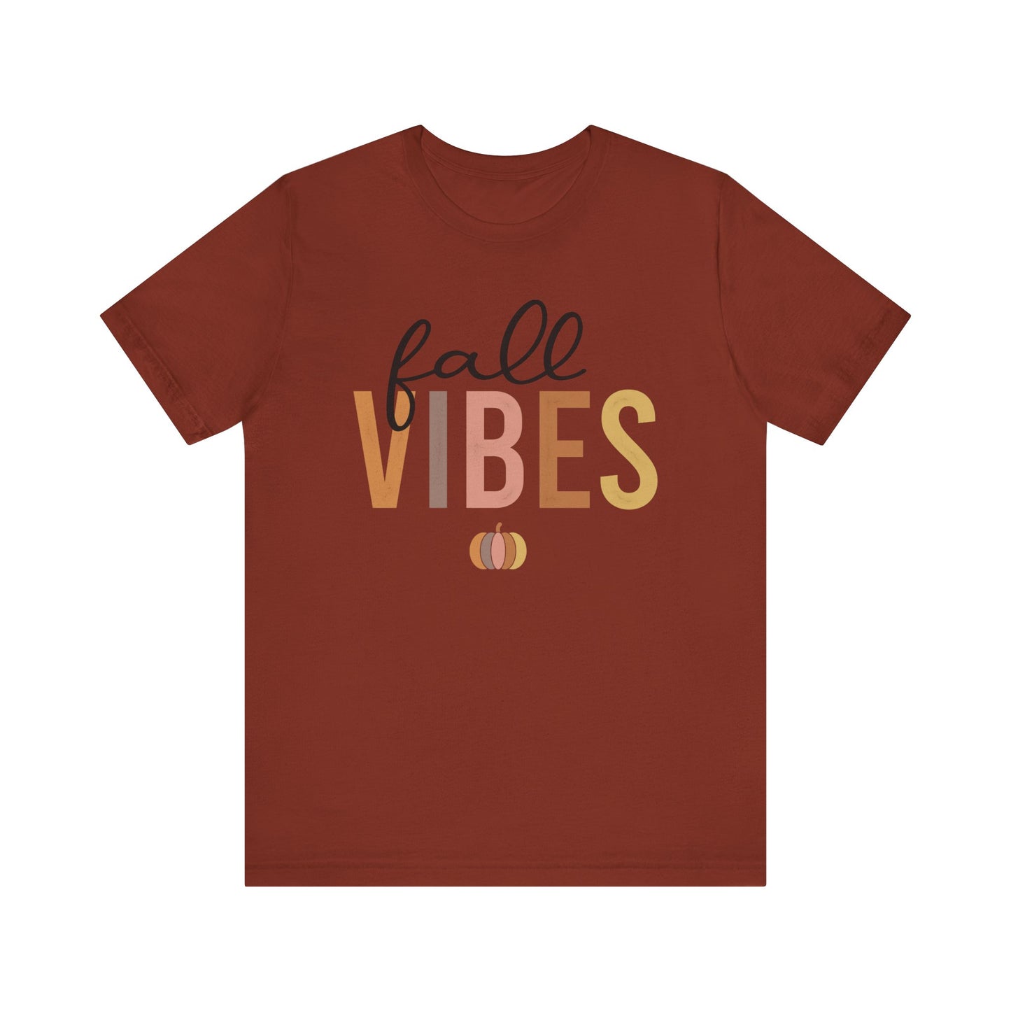Fall Vibes Tee, Autumn T-Shirt, Seasonal Graphic Tee, Thanksgiving Outfit, Cozy Casual Wear, Pumpkin Spice Shirt