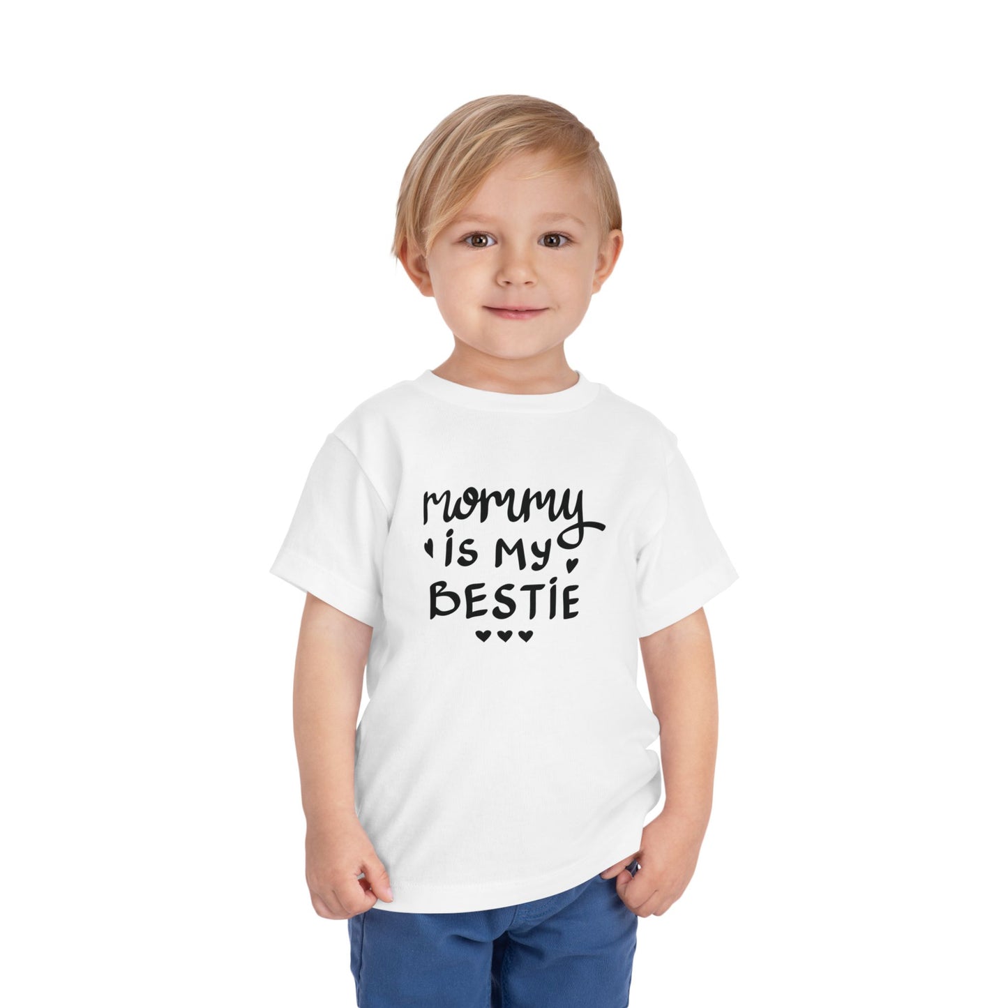 Mommy's Bestie Toddler Tee - Cute Short Sleeve T-Shirt for Little Ones
