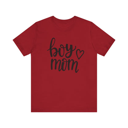 Boy Mom Graphic Tee -Jersey Short Sleeve T-Shirt