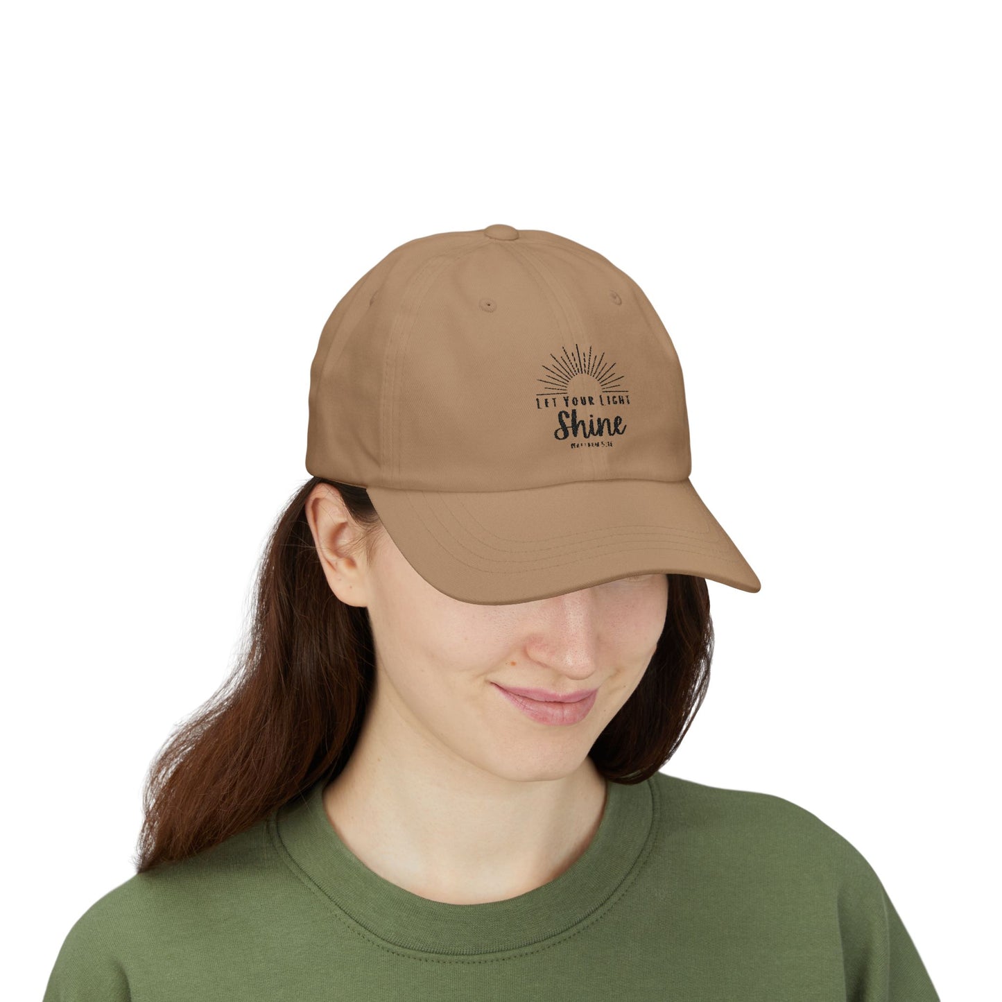 Inspirational Classic Dad Cap - "Let Your Light Shine"
