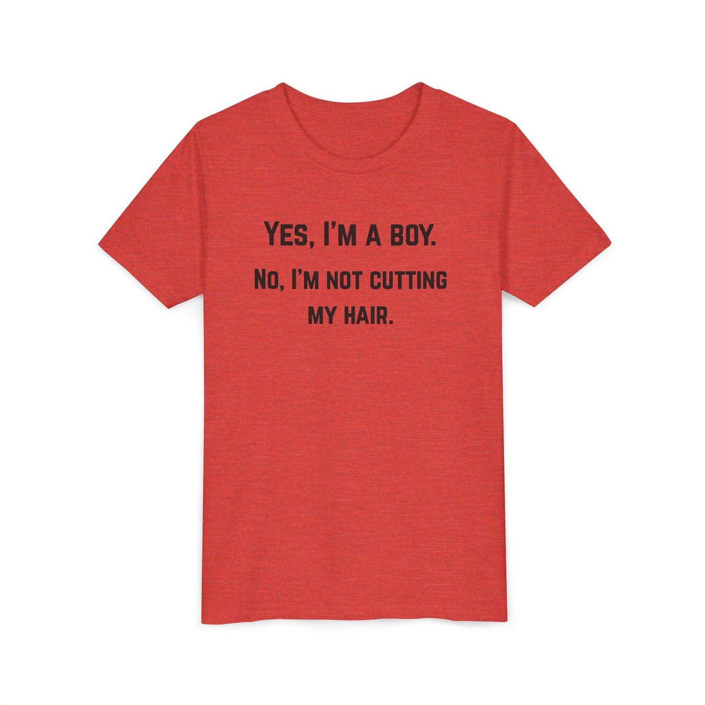 Funny Youth Short Sleeve Tee - 'Yes, I'm a Boy' Statement Shirt (The Colton)