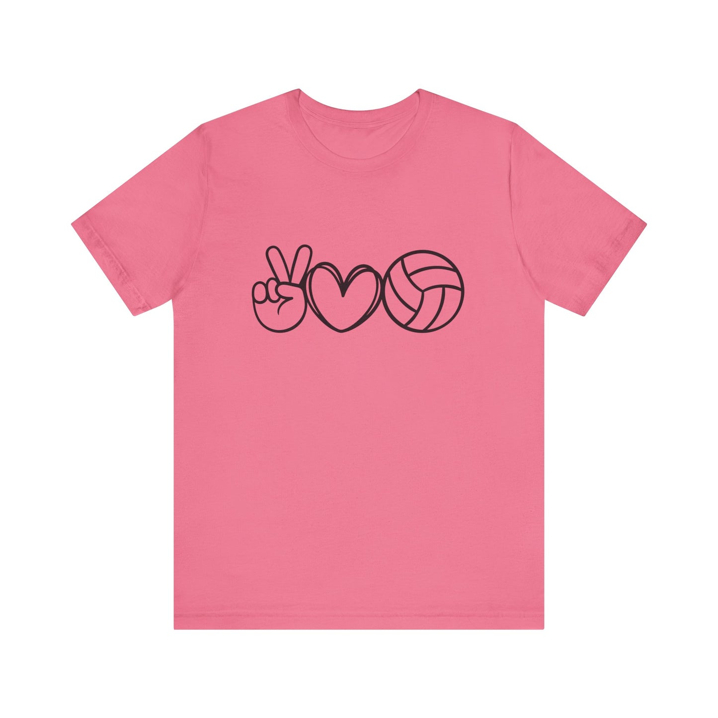 Peace Love Volleyball Unisex Jersey Tee