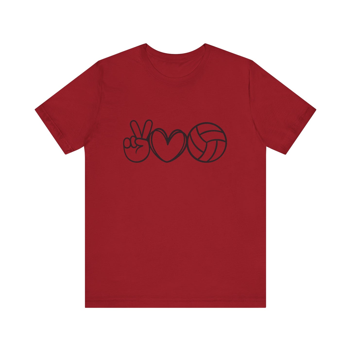 Peace Love Volleyball Unisex Jersey Tee
