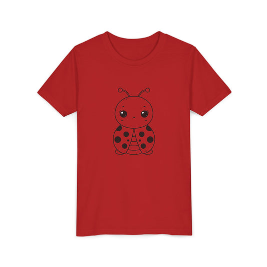Cute Ladybug Youth Short Sleeve Tee - Perfect for Kids' Playtime!