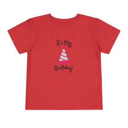 Birthday Party Toddler Tee - "It's My Birthday!"