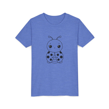 Cute Ladybug Youth Short Sleeve Tee - Perfect for Kids' Playtime!