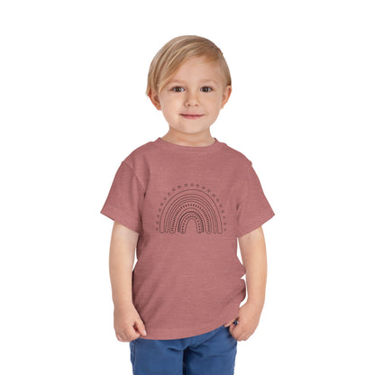 Toddler Rainbow Short Sleeve Tee - Cute Kids' T-Shirt for Playtime and Celebrations