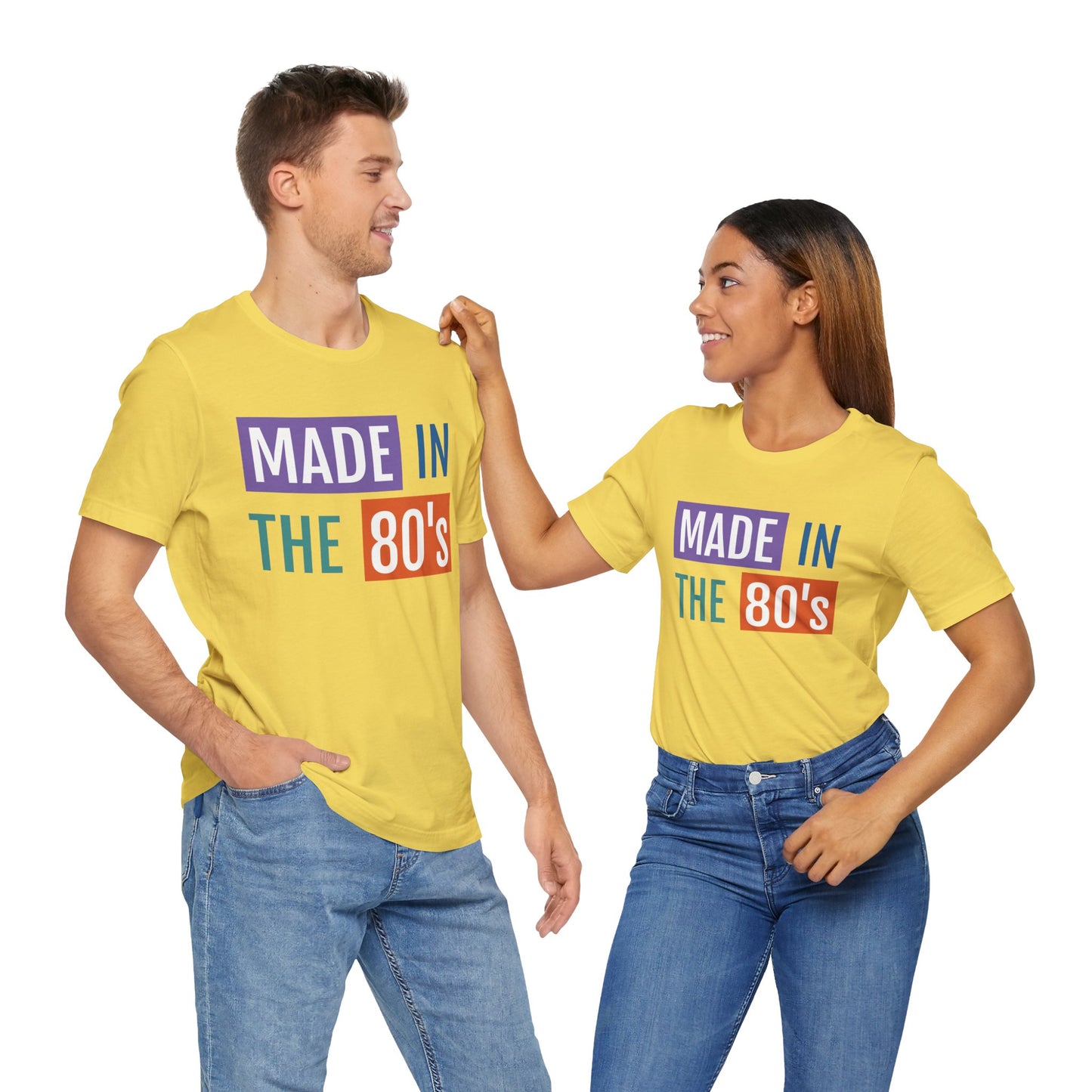 Retro 80's Made Short Sleeve Tee - Unisex Jersey T-Shirt