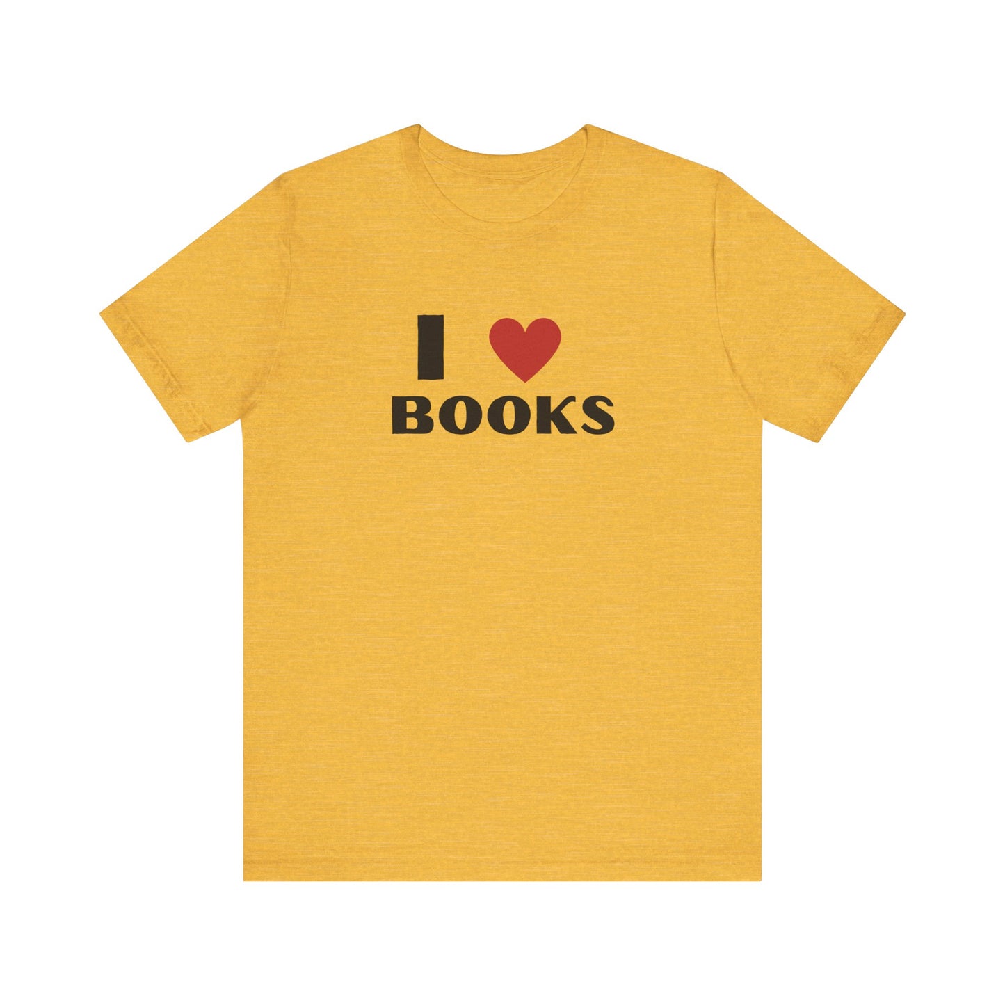 I ❤️ Books Unisex Jersey Tee - Perfect Gift for Book Lovers