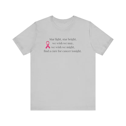 Find a Cure Cancer Awareness Tee - Short Sleeve Shirt (The Mary Beth)