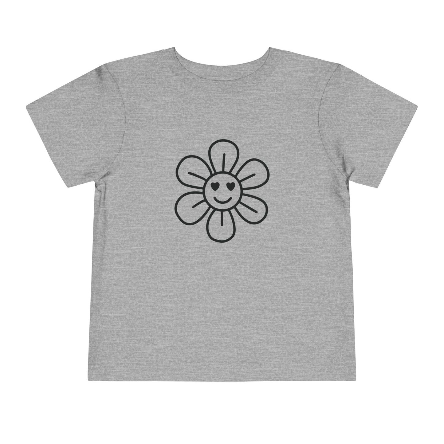 Happy Flower Toddler Short Sleeve Tee - Cute & Comfortable Kids T-Shirt