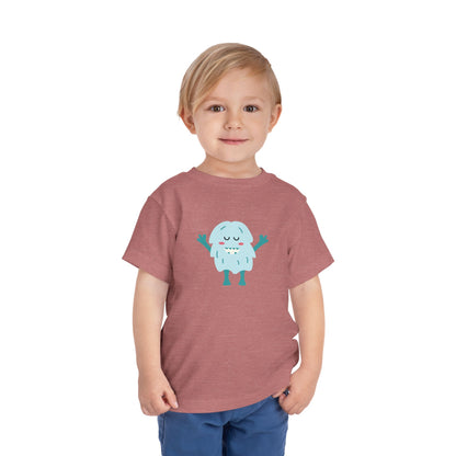 Cute Monster Toddler Short Sleeve Tee - Adorable Playful Shirt for Kids