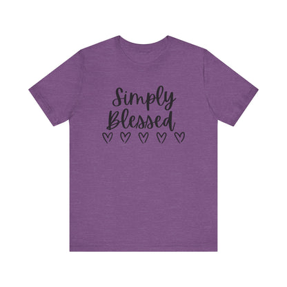 Simply Blessed T-Shirt - Soft Short Sleeve Tee for Everyday Wear