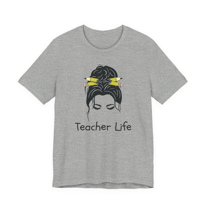 Teacher Life Jersey Tee - Comfortable and Stylish Gift for Educators