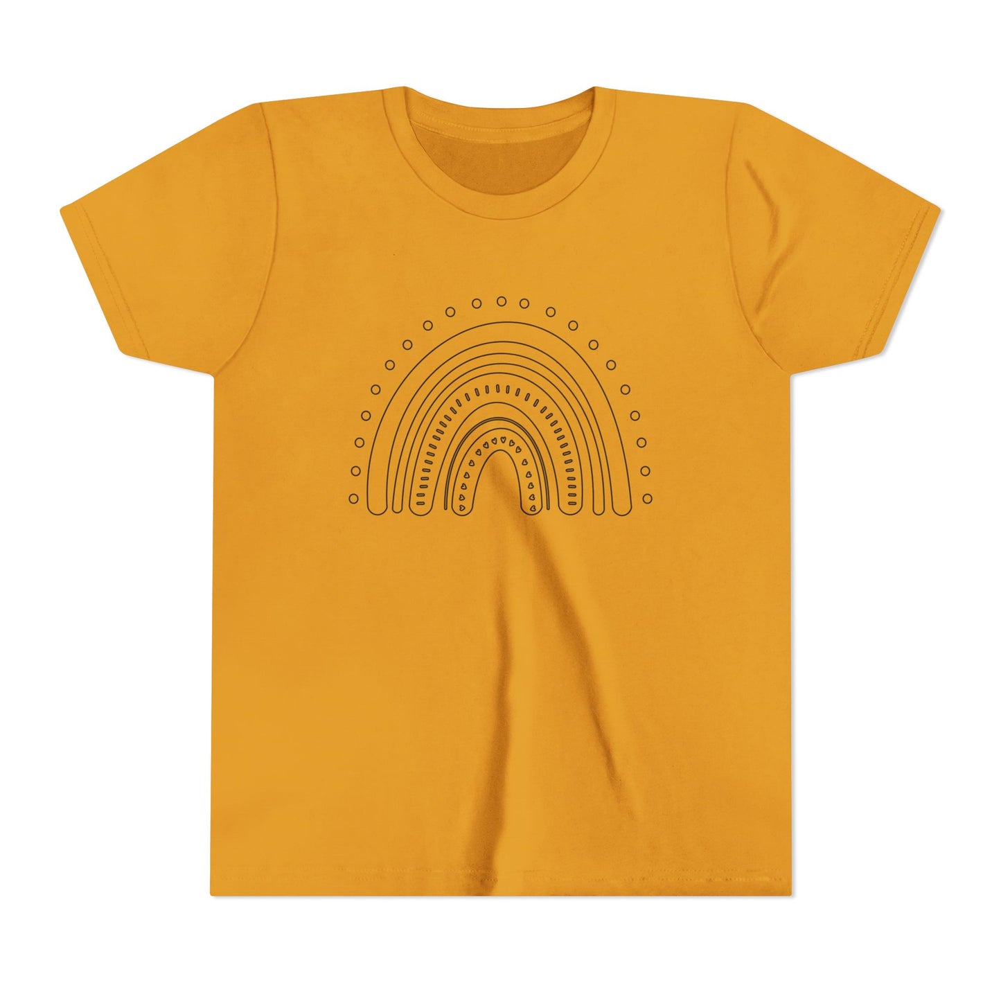 Kids Rainbow Art Short Sleeve Tee - Fun & Colorful Design