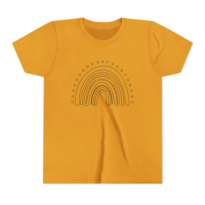 Kids Rainbow Art Short Sleeve Tee - Fun & Colorful Design