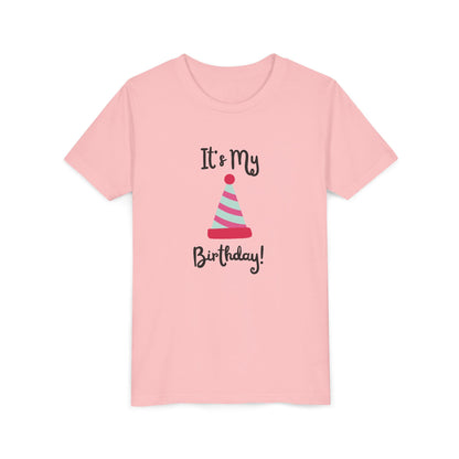 Kids Birthday Celebration Tee - "It's My Birthday!" Short Sleeve T-Shirt