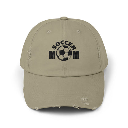Soccer Mom Distressed Cap - Perfect Gift for Sports Moms