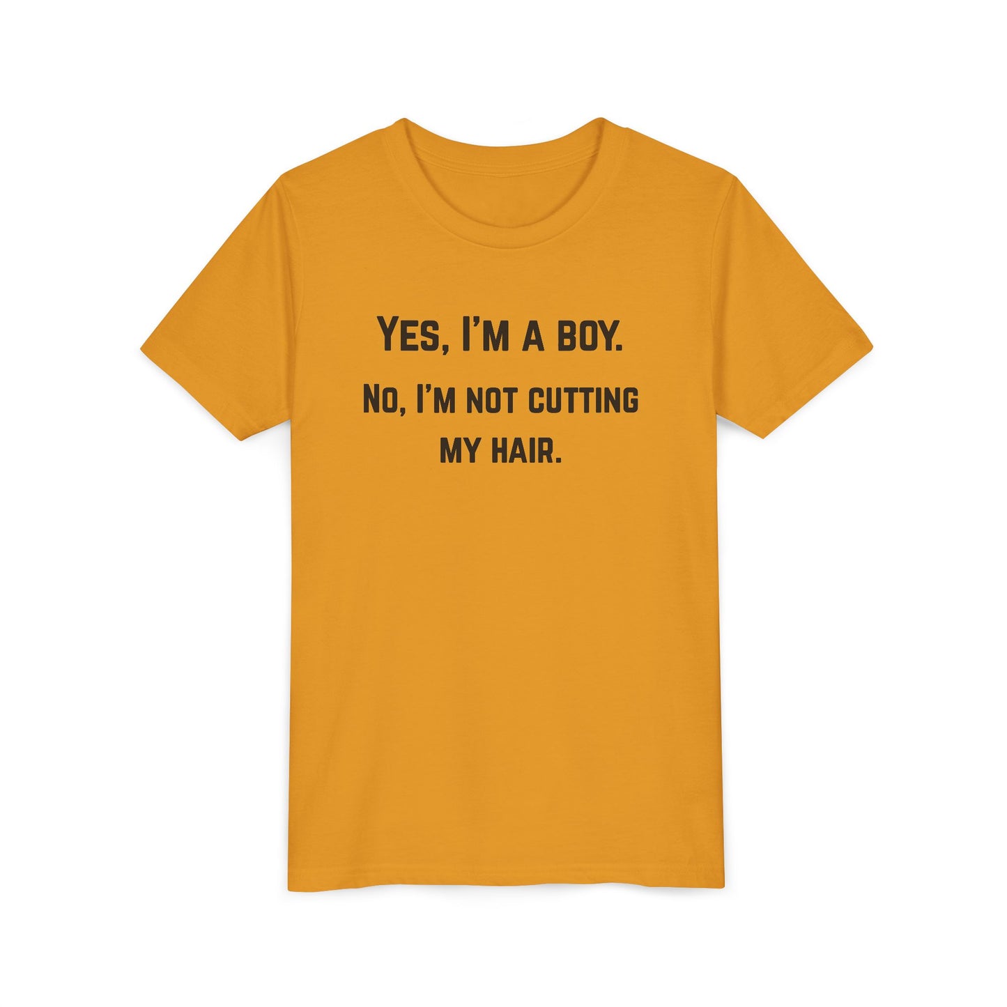 Funny Youth Short Sleeve Tee - 'Yes, I'm a Boy' Statement Shirt (The Colton)