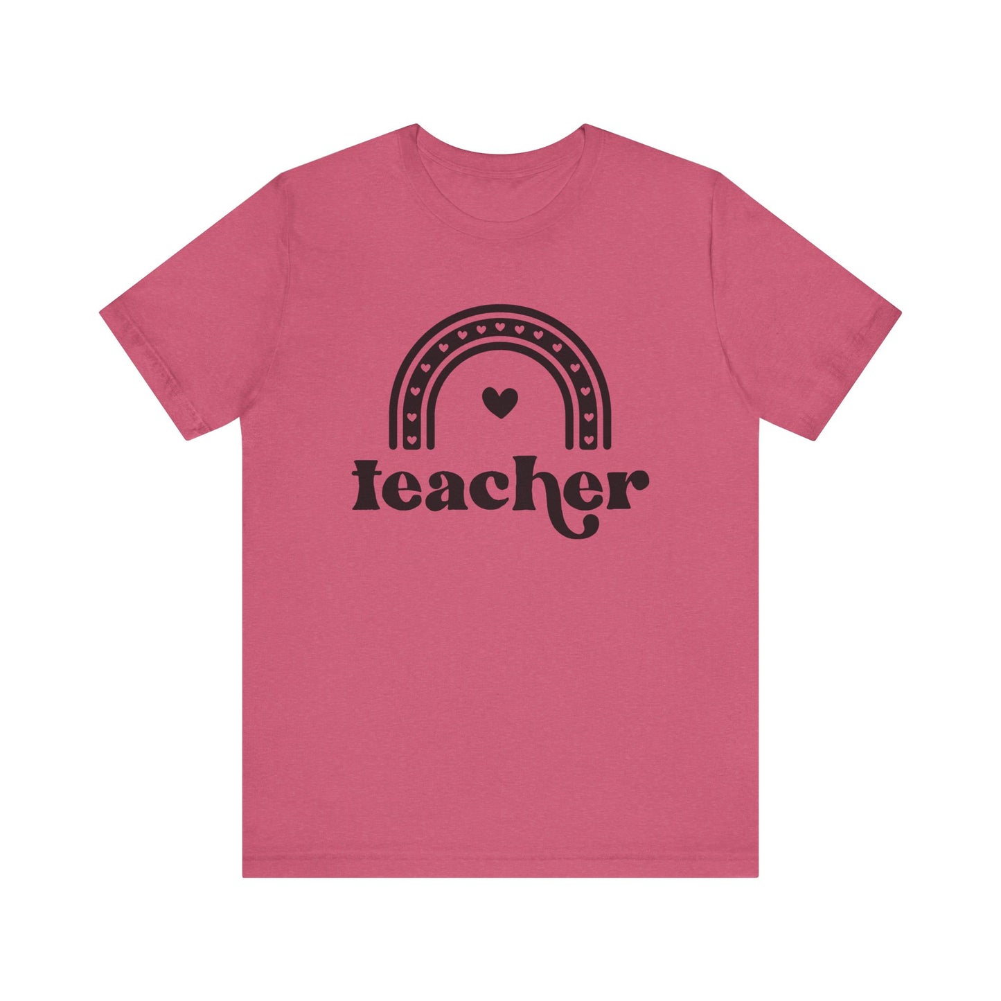 Teacher Rainbow Tee - Unisex Short Sleeve T-Shirt