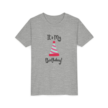 Kids Birthday Celebration Tee - "It's My Birthday!" Short Sleeve T-Shirt