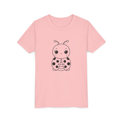 Cute Ladybug Youth Short Sleeve Tee - Perfect for Kids' Playtime!