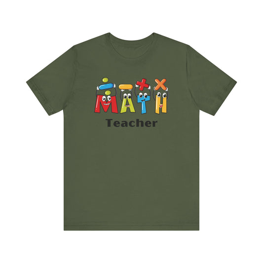 Fun Math Teacher Unisex Jersey Short Sleeve Tee - Perfect for Classroom and Gifts
