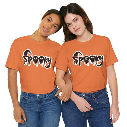Spooky Halloween T-Shirt, Graphic Tee, Ghoulish Fun Apparel, Perfect for Halloween Parties, Costume Events, Trick or Treat
