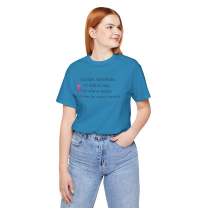 Find a Cure Cancer Awareness Tee - Short Sleeve Shirt (The Mary Beth)