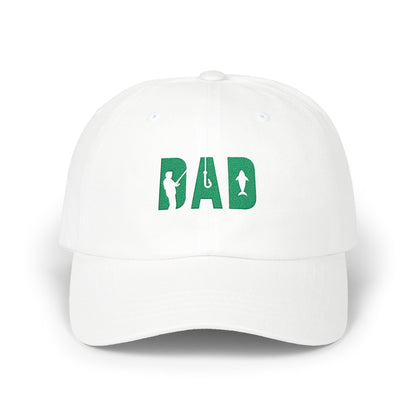Fishing Dad Cap - Stylish White Hat for Fathers Who Love Fishing