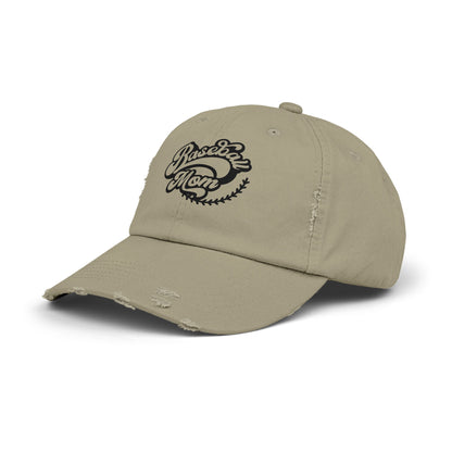 Baseball Mom Distressed Cap - Unisex Fashion Hat for Sports Enthusiasts