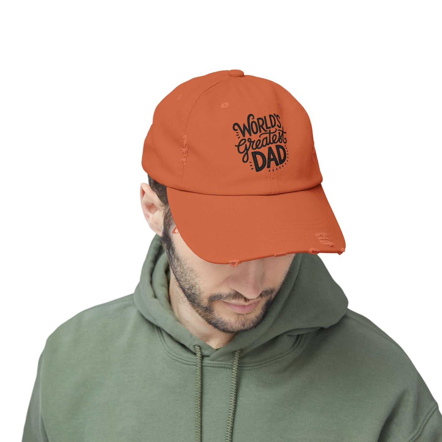 World's Greatest Dad Distressed Cap - Perfect Father's Day Gift